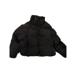 H&M Divided Black Puffy Cropped Jacket Mens XL